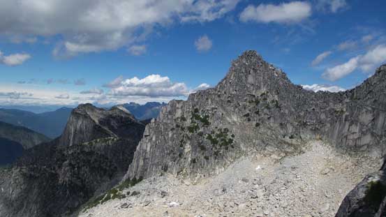 The views were great though. This is N. Nesakwatch Spire, my next objective