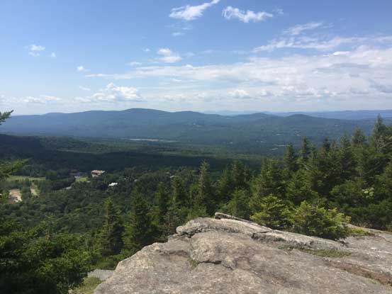 Looking west from the summit