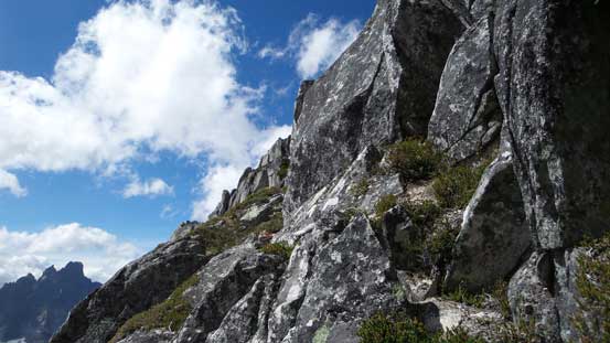 Here I followed a set of ribbons traversing left