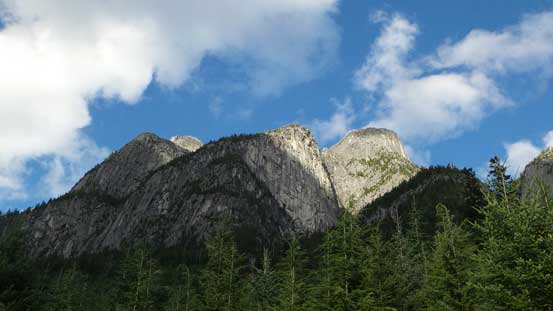 Looking back up at the Illusion Peaks