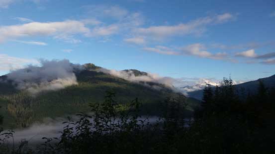 Looking back at the valley I was travelling through. 