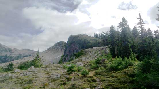 Could see the route ahead. That bump is the first highpoint - still quite a long way to go