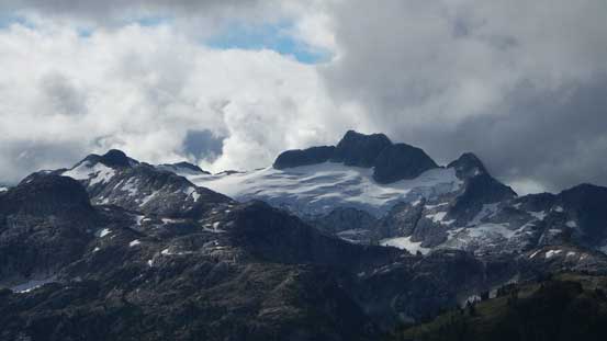 Meslilloet Mountain to the south. It's the closest glaciated peak to Vancouver