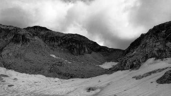 Aiming towards that obvious gully