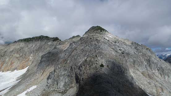 Looking back at the ridge connecting Mt. Gillespie with Seed Peak