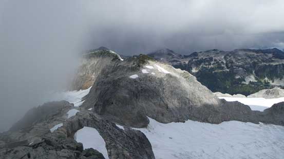 Clouds were moving in fast