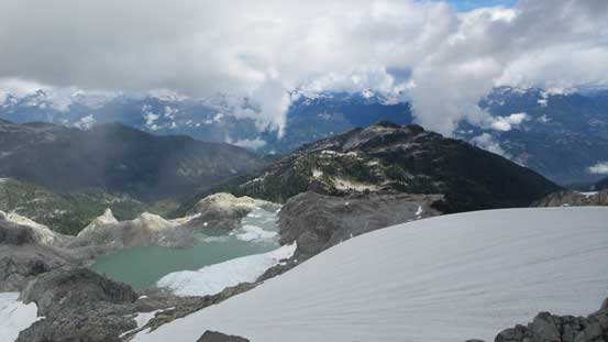 Looking down the east side into Pinecone Burke P. Park