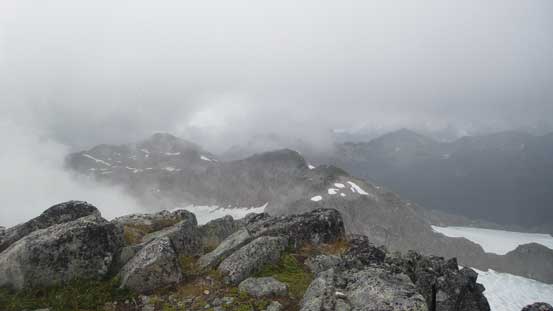 It started to rain pretty hard for a while so I had to quickly go down 