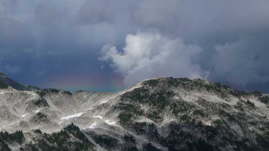 A neat rainbow in the distance 