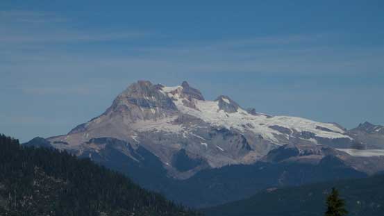 Finishing the initial bushwhacking part, Mt. Garibaldi revealed itself.