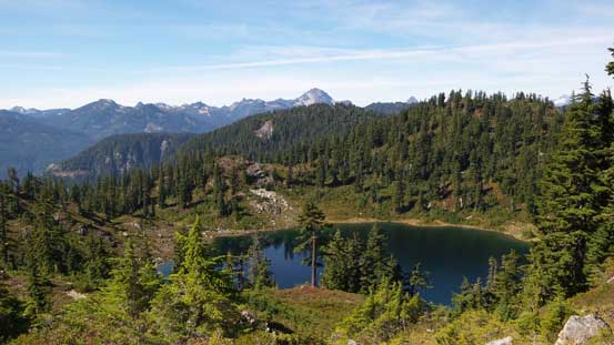 This lake was fairly substantial, but I didn't have to drop that far down.
