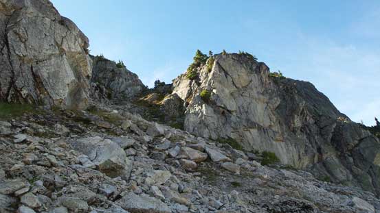 I picked a line up through this gap. Easy going..