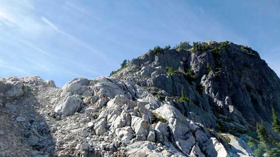 Almost onto the summit ridge now.