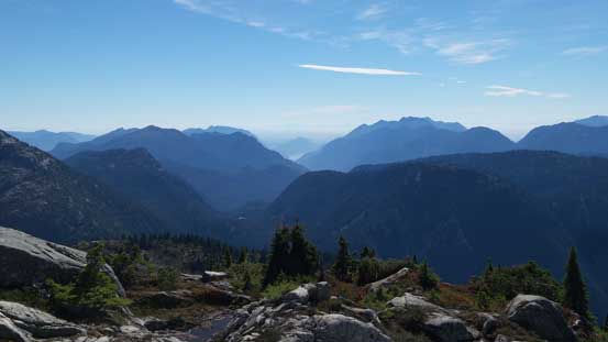Looking towards Indian Arm and the familiar North Shore Mountains