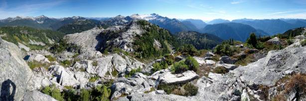 Partial Panorama from the summit of Dunkeld Peak. Click to view large size.