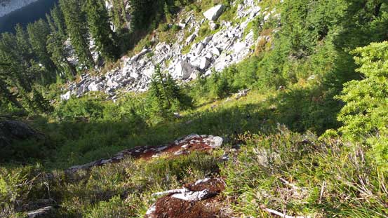 Slippery towards the top