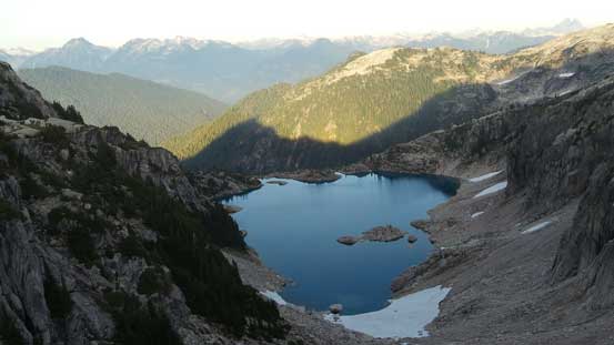 This is a bigger lake on the east side of the divide. I bet it rarely sees visitors...