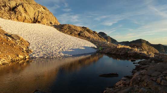 After setting up camp it's time to wait for sunset.