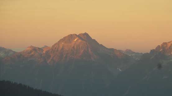 A zoomed-in view of the remote Old Pierre Mountain