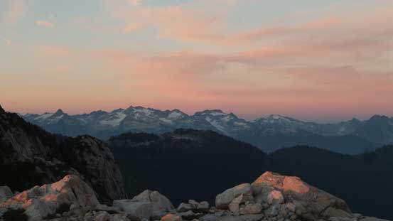 Dusk over Nimbus/Katzie/Nebula group