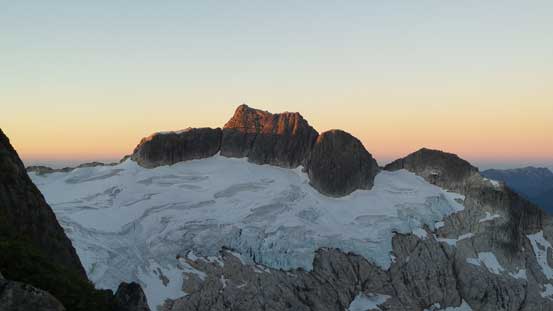 And, alpenglow on my objective - Meslilloet Mountain