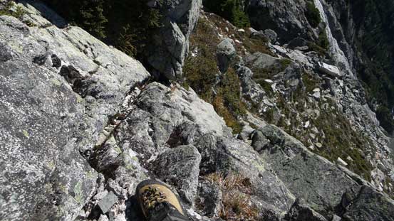 It's steep and exposed...