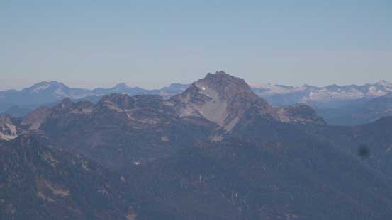 The classic Sky Pilot Mountai viewed from an unusual angle - also bagged last year