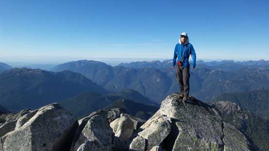 Me on the summit of Meslilloet Mountain