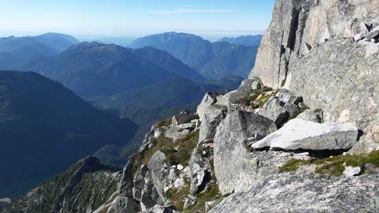 On the descent I took the easier route down