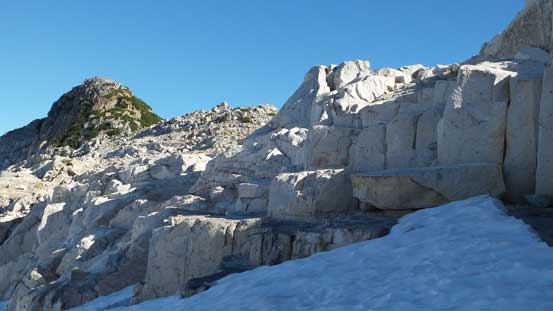 Exiting the glacier I had to climb up a few big steps