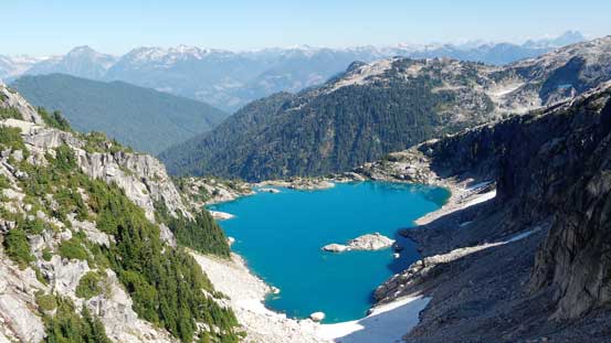 This is that lake on the east side of the ridge/divide