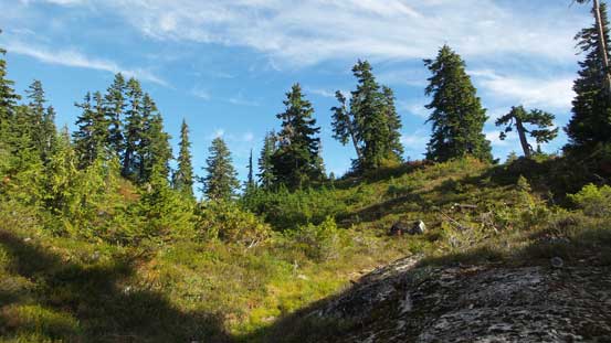 Around a broad corner, the travel was getting easier