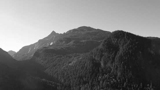 The "Al's Habrich Ridge" leading towards the summit of Mt. Habrich