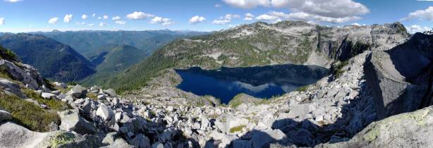 A panorama shot from the crest of the ridge. Click to view large size.