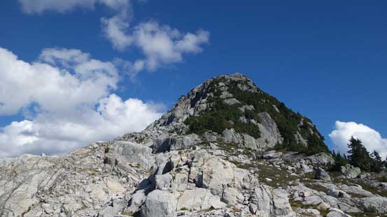 Below that bump, I decided to skirt around on the left side