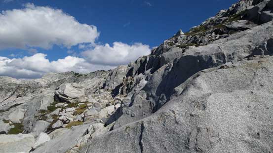 The ledge was easy to traverse