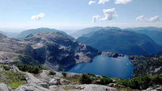 Another shot looking down at Barnes Lake. This traverse gives all perspectives of it. 