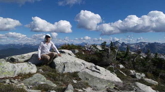 Another picture of me on the summit of Mt. Bonnycastle