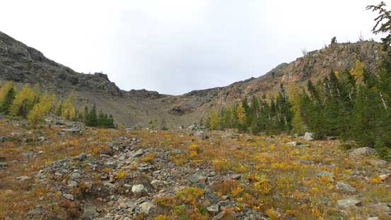 Looking back. It's going to be quite a grunt on the way back... 