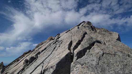 It's the final traverse to the true summit