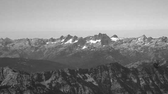 Peaks in the core area of Alpine Lakes - Summit Chief Mountain, Chimney Rock et al. 