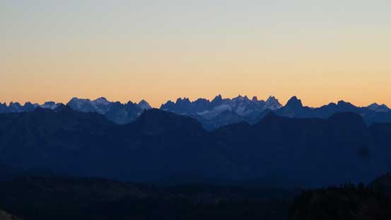 The very rugged Picket Range in the North Cascades