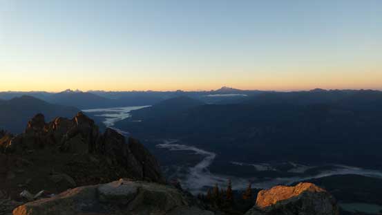 Another look down at the Skagit River valley