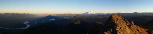 Partial panorama from the true summit. Click to view large size.