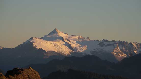 A closer look at Mt. Shuksan. It's south side is the least steep side but still, very impressive
