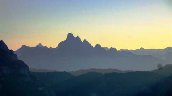 Slesse Mountain looms impressively behind