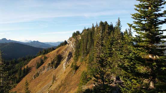 The next highpoint ahead. This one is unnamed..