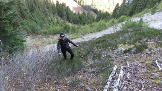 Ascending steep and frozen ground