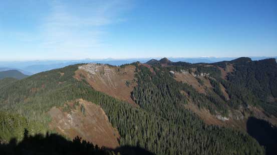 Looking back. We were higher than the previous bumps now.