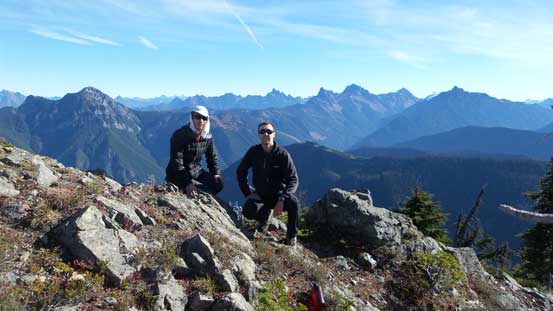 Vlad and myself on the summit of Liumchen Mountain.